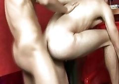 Latino gay studs have the hottest sex at the tiki bar