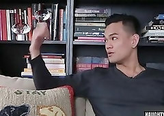 Asian gay anal sex and facial