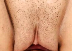 After sucking my shaggy cunt, bang my booty doggystyle