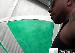 Jason Crew working out on fat black cock 1