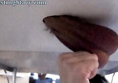 Super Slow Motion Balls Punching Trailer, Gloryhole Table Ballbusting