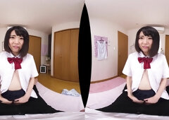 Japanese Student Fantasy Unfolds in Virtual POV Passion