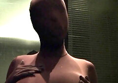 Solo fetish hoe toys her pussy with cucumber and loves it