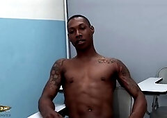 Solo fun with a big black cock for some pleasure