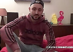 French slut fucked bareback by Rex HELIX in fetish clothe leather for CRUNCHHBOY