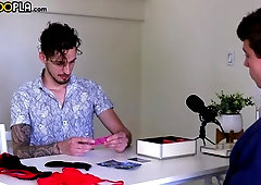 Jeremy Barker getting ready for a fetish encounter (BTS)