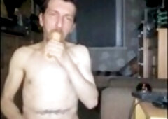 My first gay sex tape: anal play, deepthroating and handballing with an older man