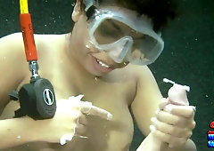 Underwater Ejaculate Cumpilation