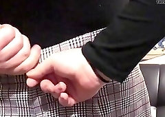 Trans Secretary Cums On Couch Teaser