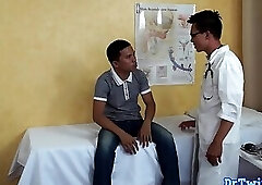 Asian patient orally pleased by kinky doctor