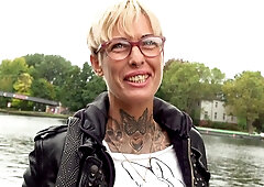 GERMAN SCOUT - THIN PAINTED MUVA VICKY I PICKUP ROUGH FUCK IN BERLIN I RIMJOB AND DEEP THROAT - German