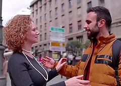 Merce Has Her Huge Natural Knockers Covered In Cum