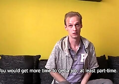 Debt Dandy - Hard Czech guy undressing in the car