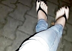 hawt crossdresser tempts with her gorgeous feet