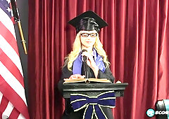 Teen Aubrey Gold Is Naked Under Her Cap and Gown - Aubrey Gold - 18eighteen