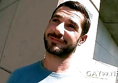 Wild interracial gay blowjob