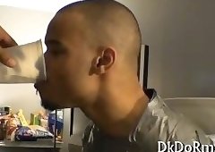 Horny gays enjoy a sex party