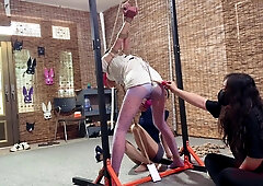 Asian Anal Hook and electricity bondage