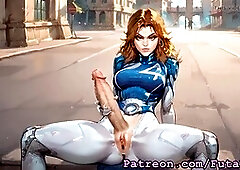 Beautiful transgender, trans female, shemale futanari