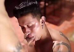 Skinny guy with big cock fucks hot slut