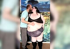 SSBBW Exposed Down to Underclothing Part 1