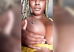 Large Ebony Breasts ~ I Know U Wish To Suck On 'em