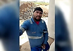 Before Heading Home, the Worker Gets a Quickie at the Construction Site.