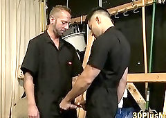 Buff hunks masturbating