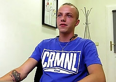 Gorgeous blonde guy gets his gay ass fucked in POV