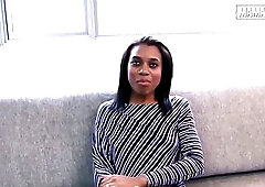 Curvy Black Latin chick in a Constricted Suit... This chab Can't Await to Bang Her Nude