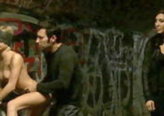 Euro girl gets punished in public