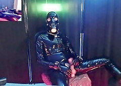 Latex gimp, rubber twink, boy banged