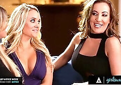 Busty Richelle Ryan Brings Her New Hooker To Her Rich Client Kayla Kayden For Some Fun