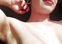 Fuzzy Face Bushy Pits & Large Love button Unshaved Trans Chap River Gray