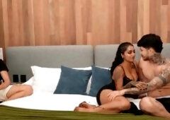 Husband Watches Neighbor with Busty Wife