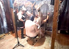 When Dominant-bitch has her Bottom Feeder thrall with her. That babe got her feeder to eat some trifle off my weenie and balls. Will this babe let me 