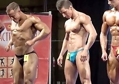 Posing trunks, bodybuilder, posing