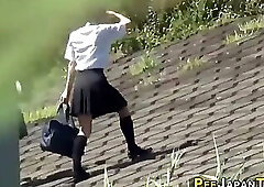 Kinky Students Urinating Outdoors