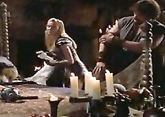 Hudson Leick sexy busting out her cleavage in some warrior outfit in various scenes. From Callisto The Sexiest Warrior.