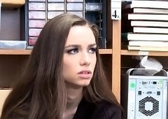 White teen  shoplyfter fuck doggystyle