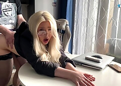 Awkward Tutoring Mix Up Turned Into A Sweaty Hot Fuck Session On The Living Room Couch