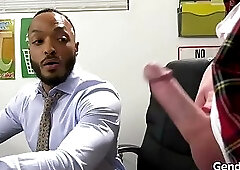 Tgirl coed anal fucked for extra credits