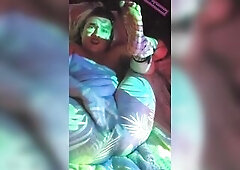 Gooned androgynous doxy squirts all over themselves