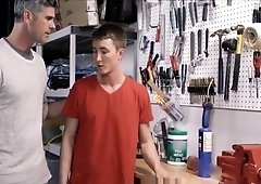 Daddy works that CuteBoy Tight ass