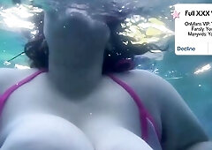 Poolside Large Tit big beautiful woman mother I'd like to fuck Bangs Obese Snatch With Sex-toy