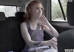 Tennis coach seduces and pounds redhead teen player on the court