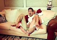 Christmassy 3some with Pierce Paris, Michael DelRay, JJ Knight