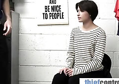 Officer Makes a Shoplifting Teen Exchange Her Lies for a Coarse Desk Screw