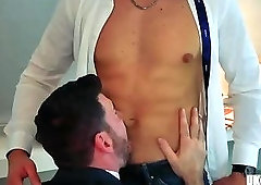 Muscle gay fetish with cumshot