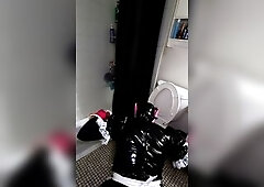 Cleaning the apartment with some motivation from Mastix